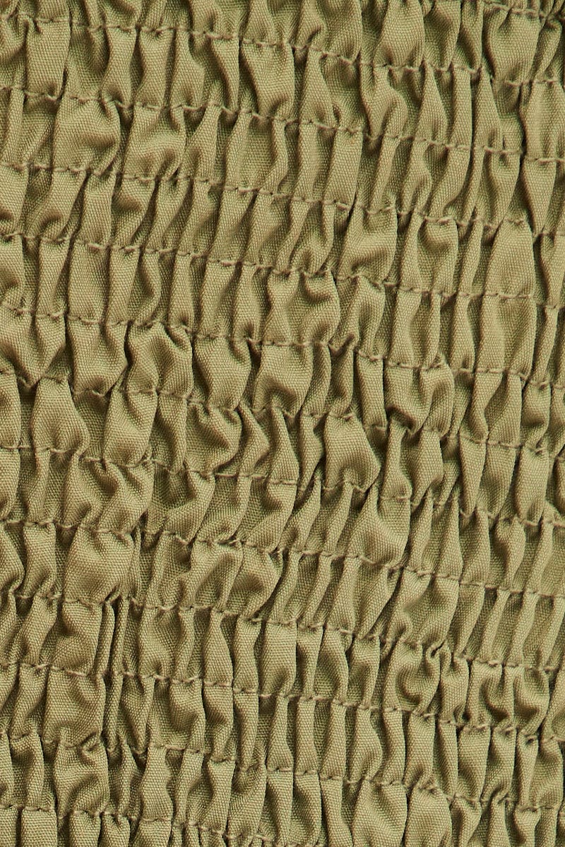 Green Lace Up Corset Top