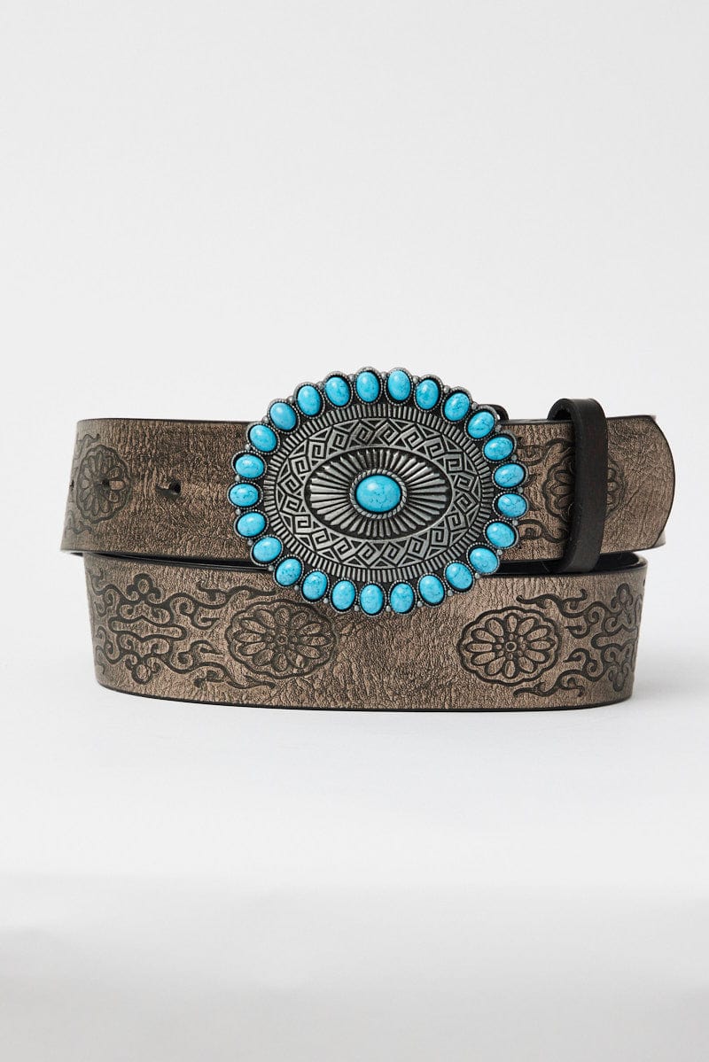 Blue Buckle Belt