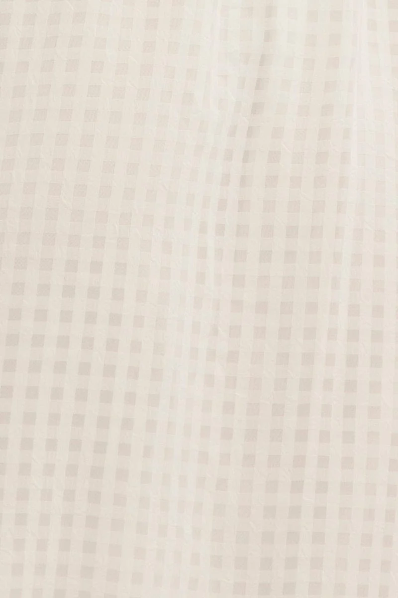 White Square Neck Puff Sleeve Skater Dress