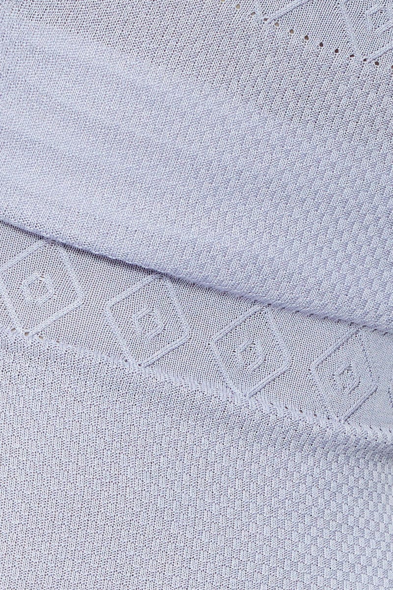 Purple Knit Dress Sleeveless Mini