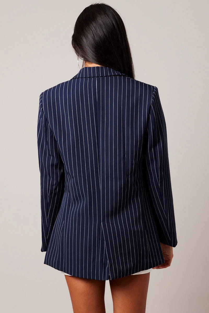 Blue Stripe Blazer