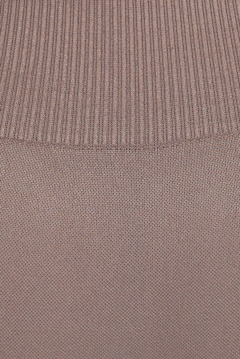 Brown Seamless Tank Top And Legging