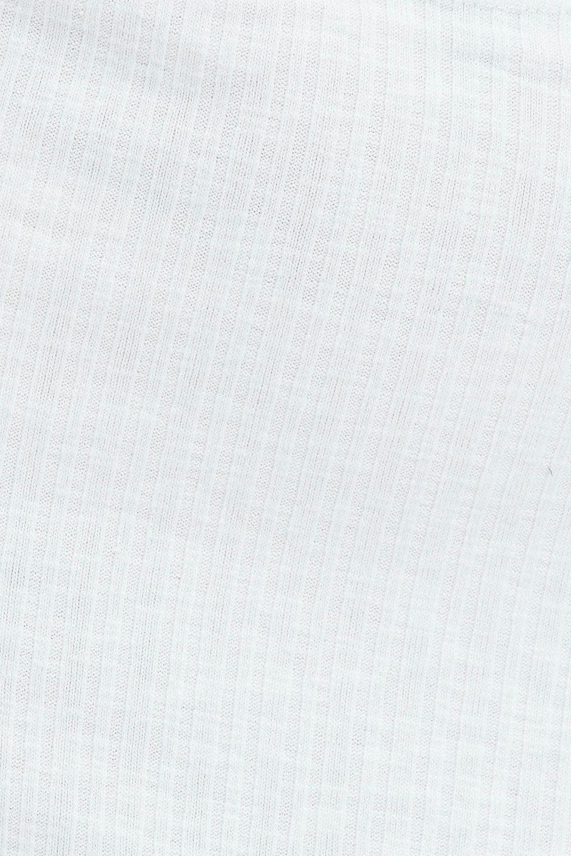 White Maxi Skirt Side Slit