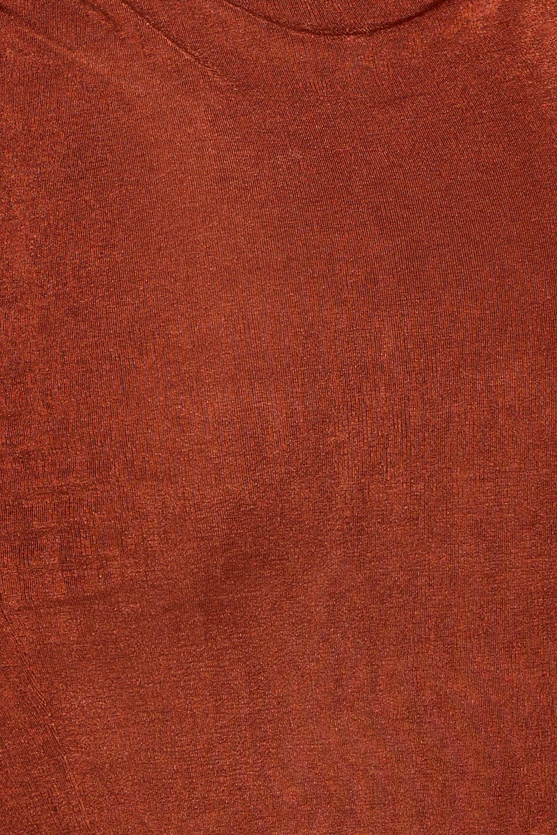 Brown Cocktail Party Dress Mini