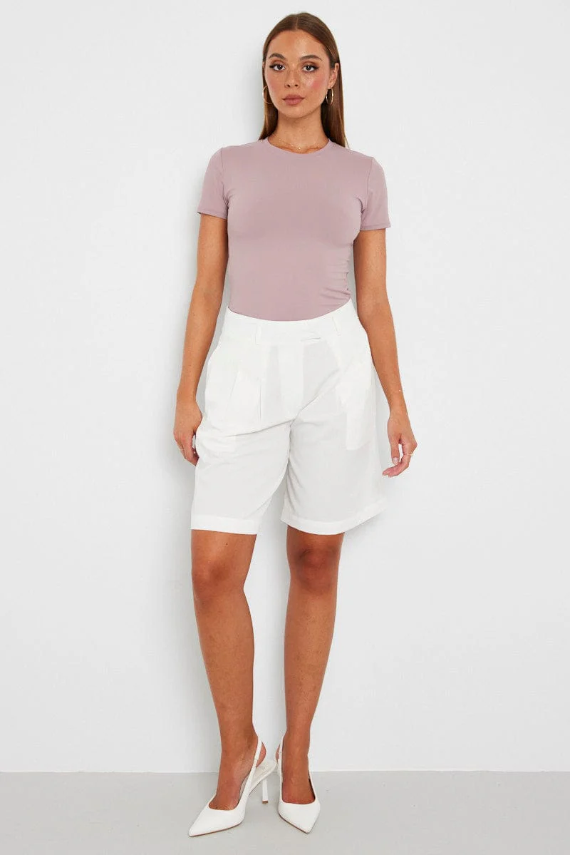 Purple Supersoft Top Short Sleeve