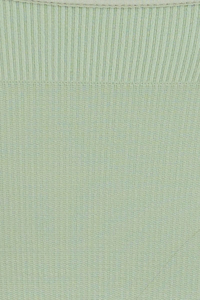 Green Crop Singlet Top Seamless