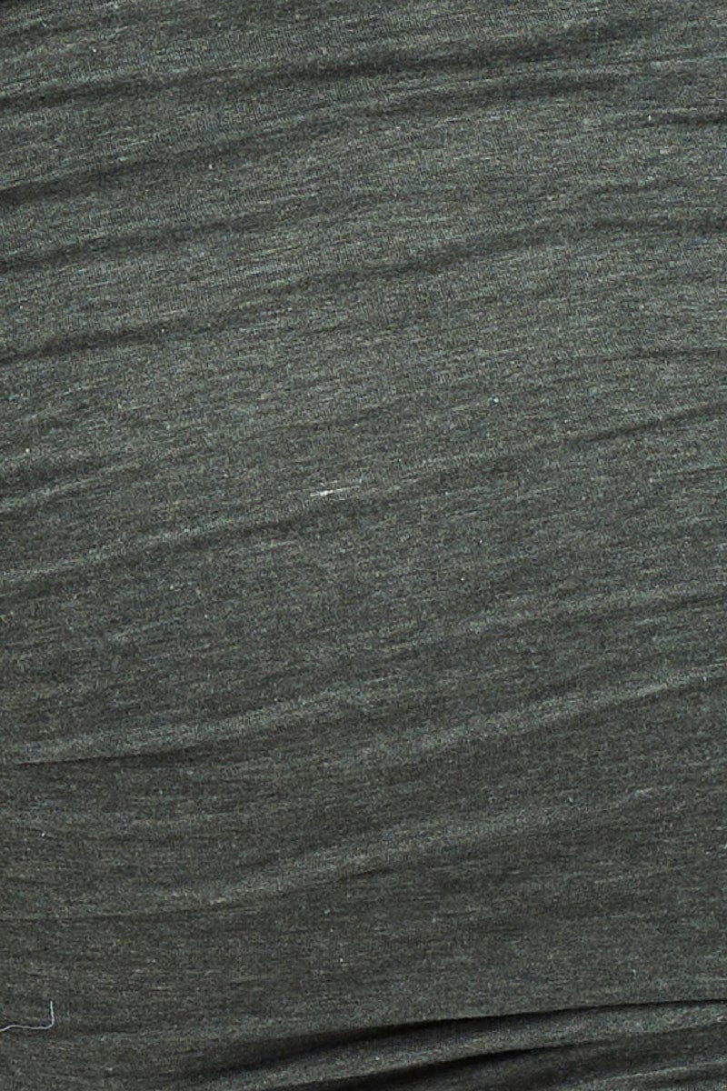 Green Dress Off Shoulder Midi