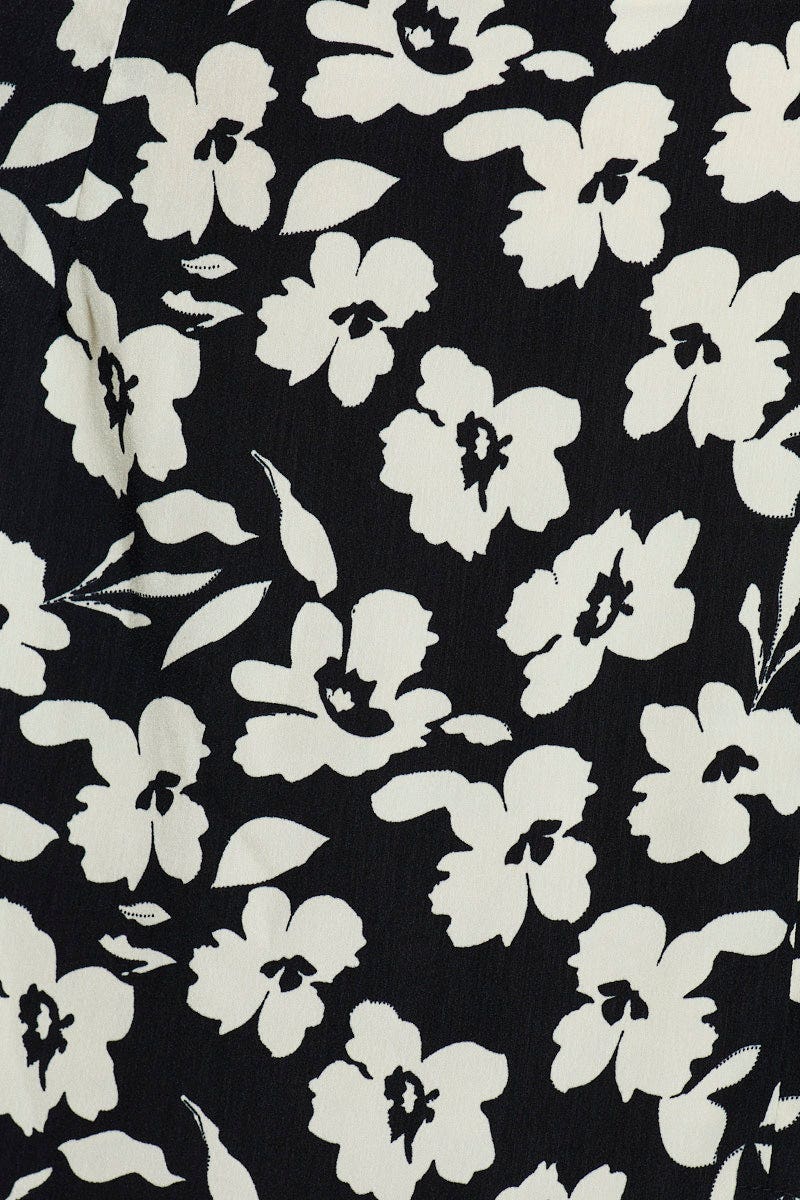 Print Mini Skirt High Rise