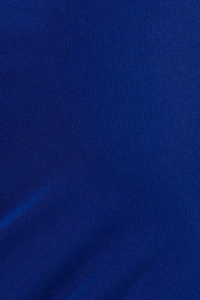 Blue Midi Dress Sleeveless