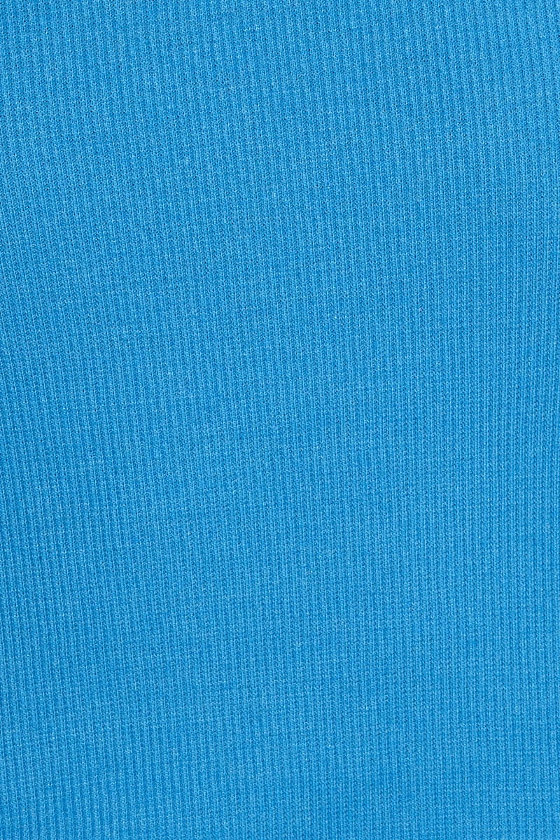 Blue T Shirt Short Sleeve Scoop Neck