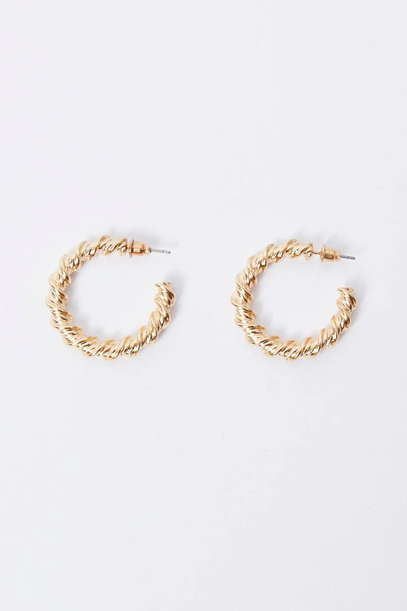 Twist Hoop Earrings