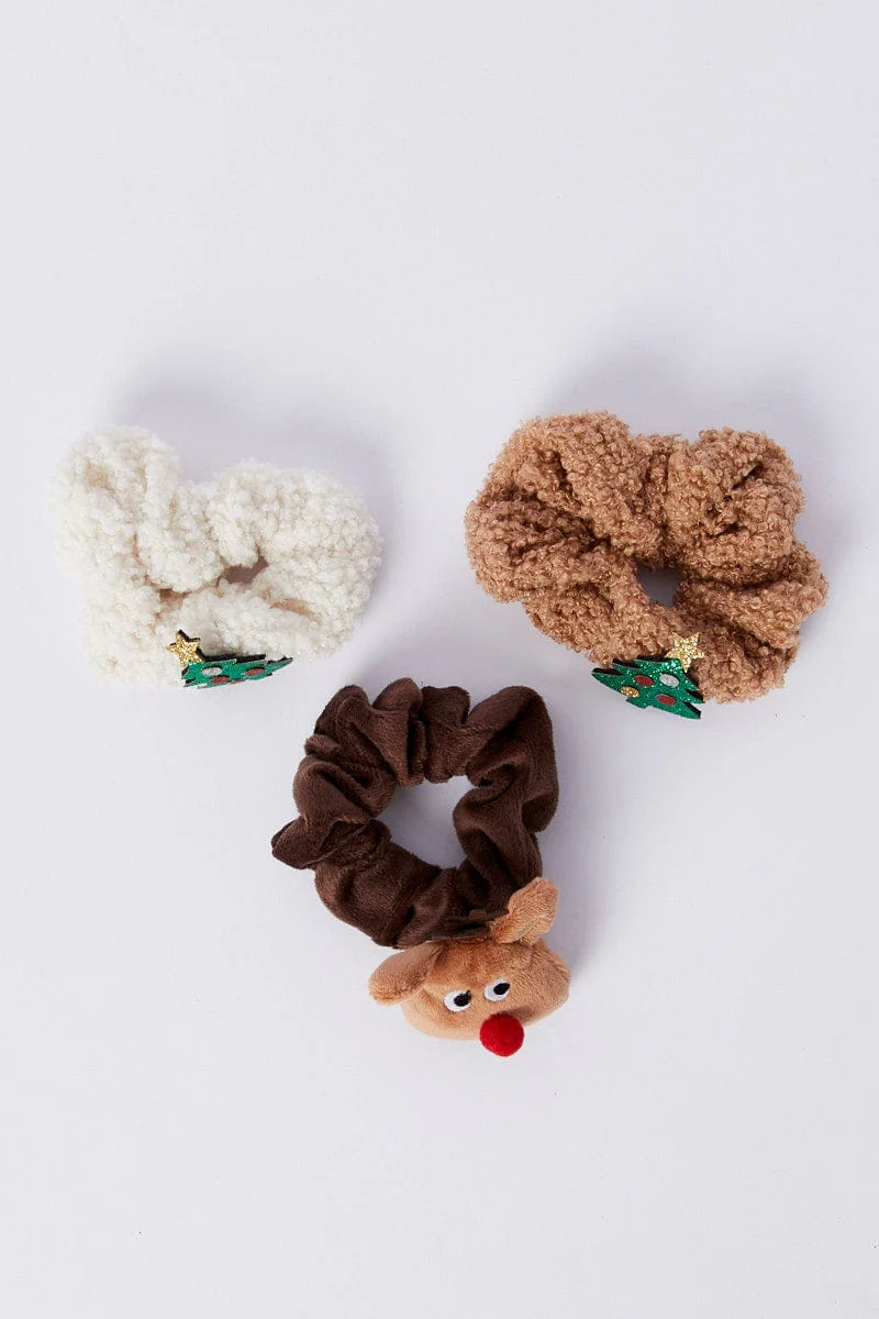 Multi Christmas Scrunchies