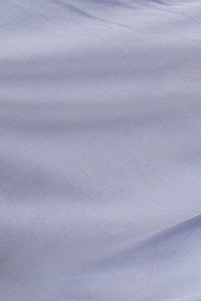 Blue Singlet Top Sleeveless Crop