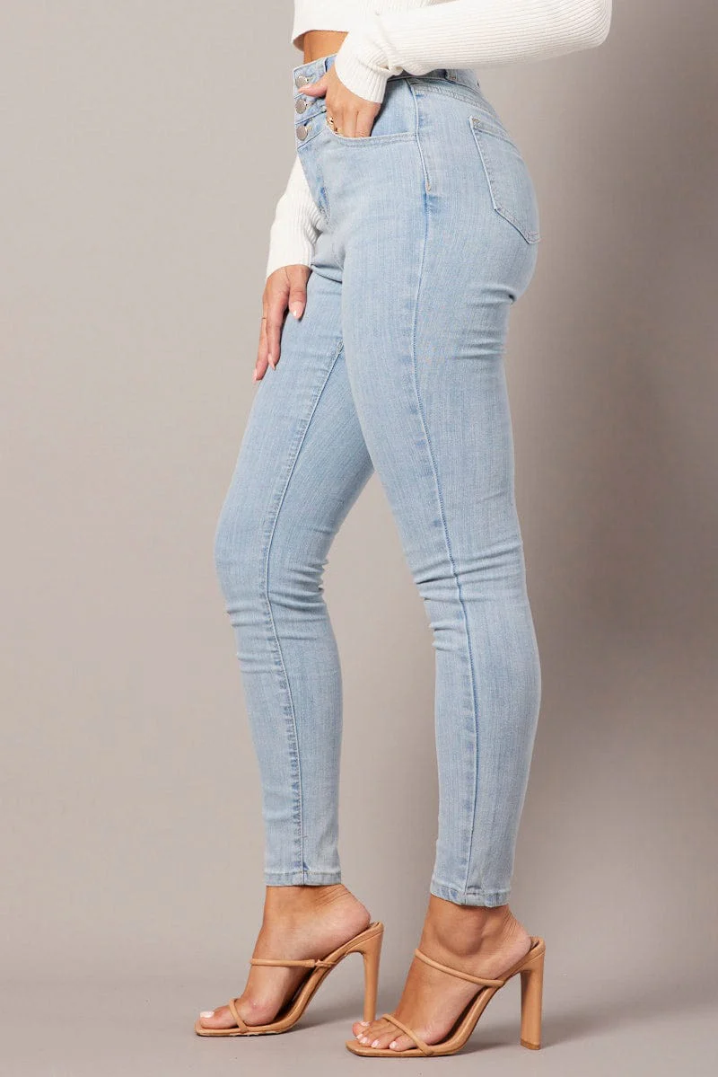 Denim Skinny Jean High Waist