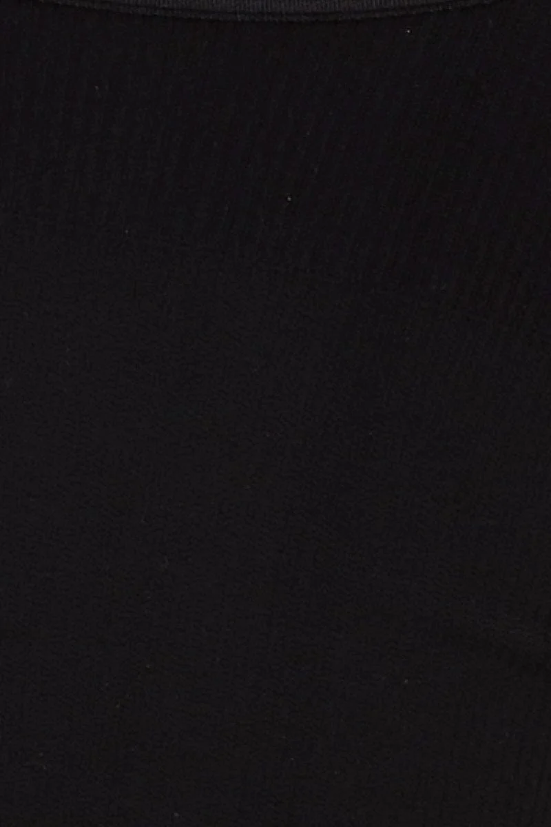 Black Crop Top Seamless