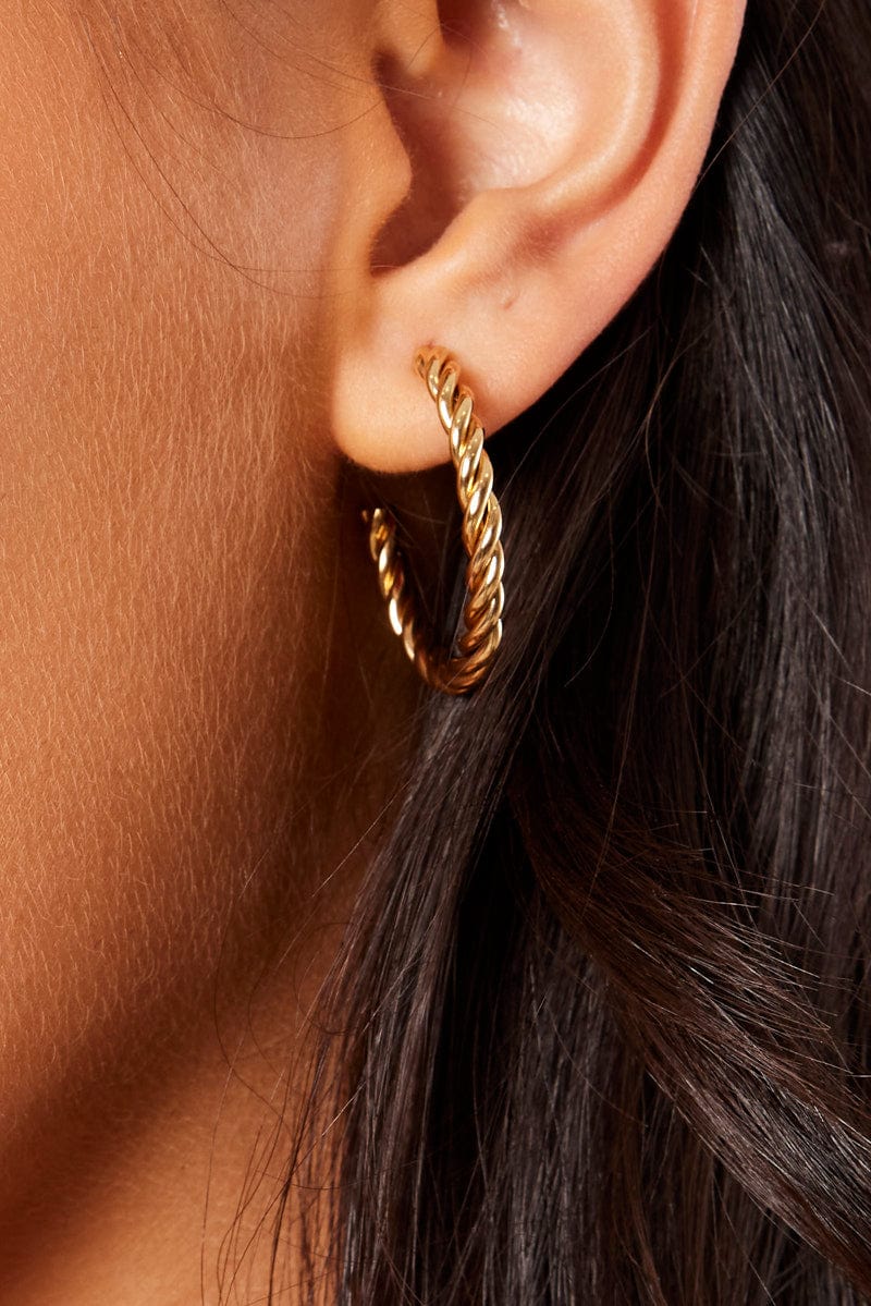 Gold Hoop Earrings