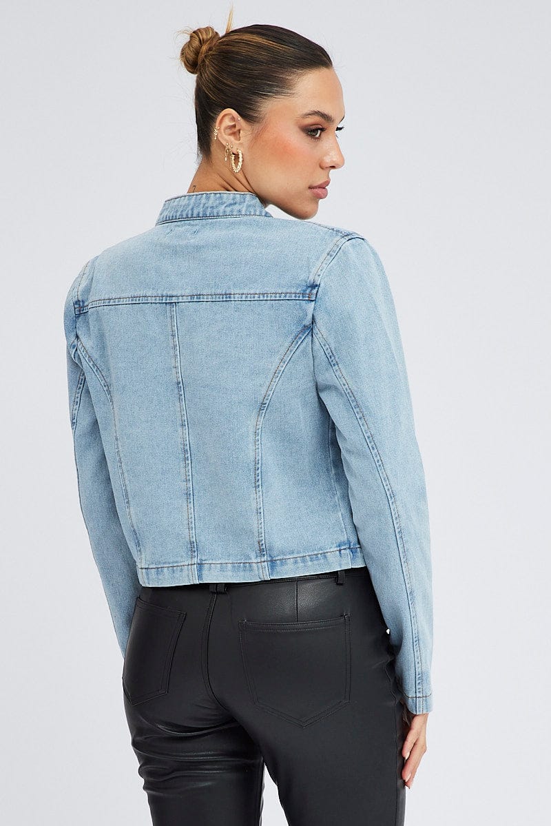 Denim Denim Jacket Long Sleeve