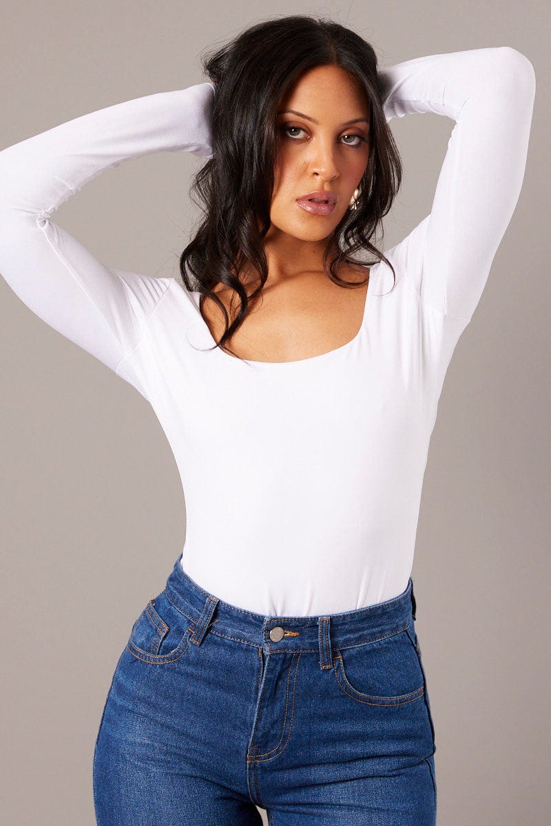 White Supersoft Top Long Sleeve