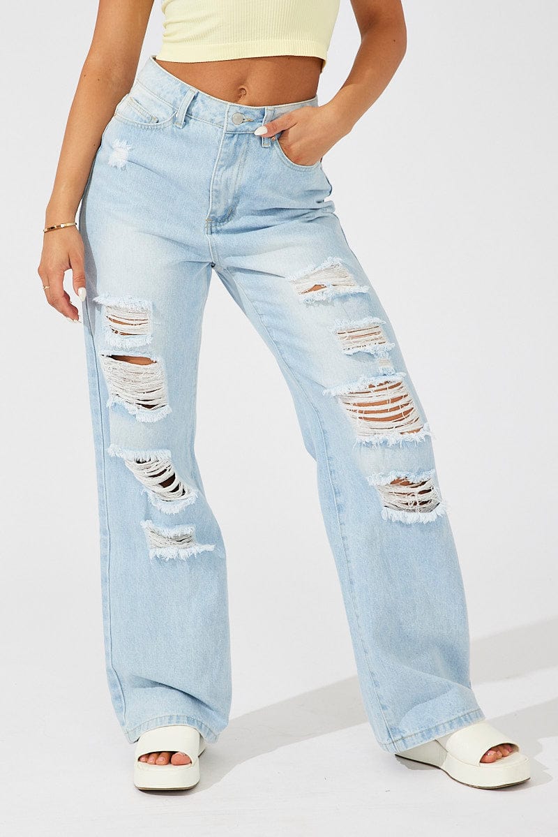 Denim 90's Wide Leg Jeans