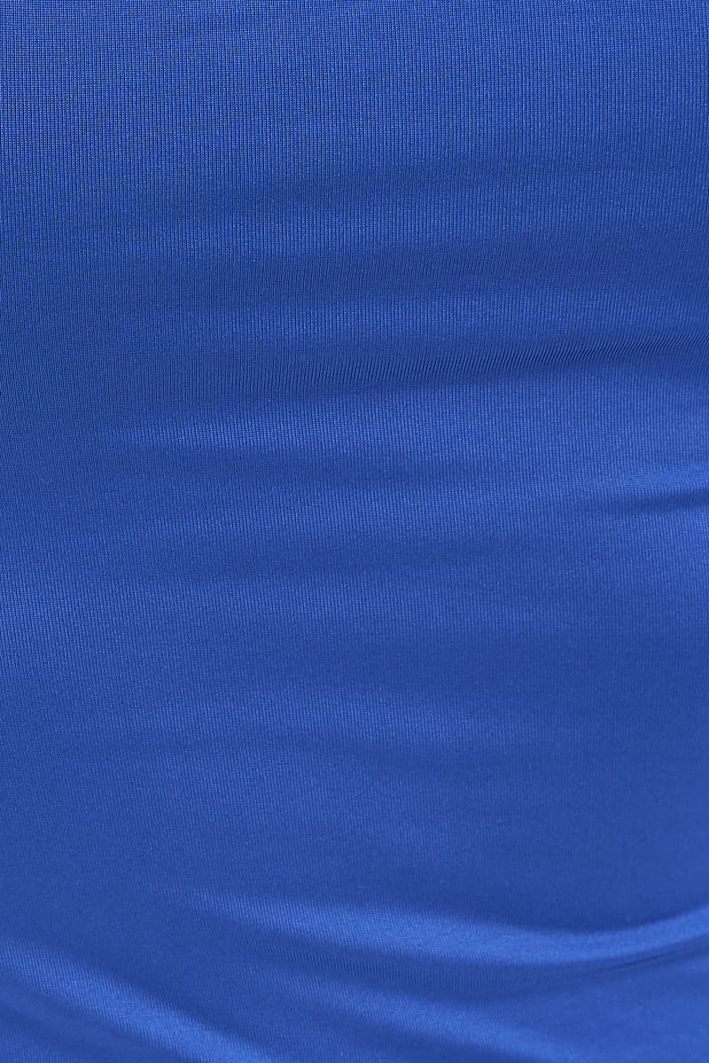 Blue Crop Singlet Top