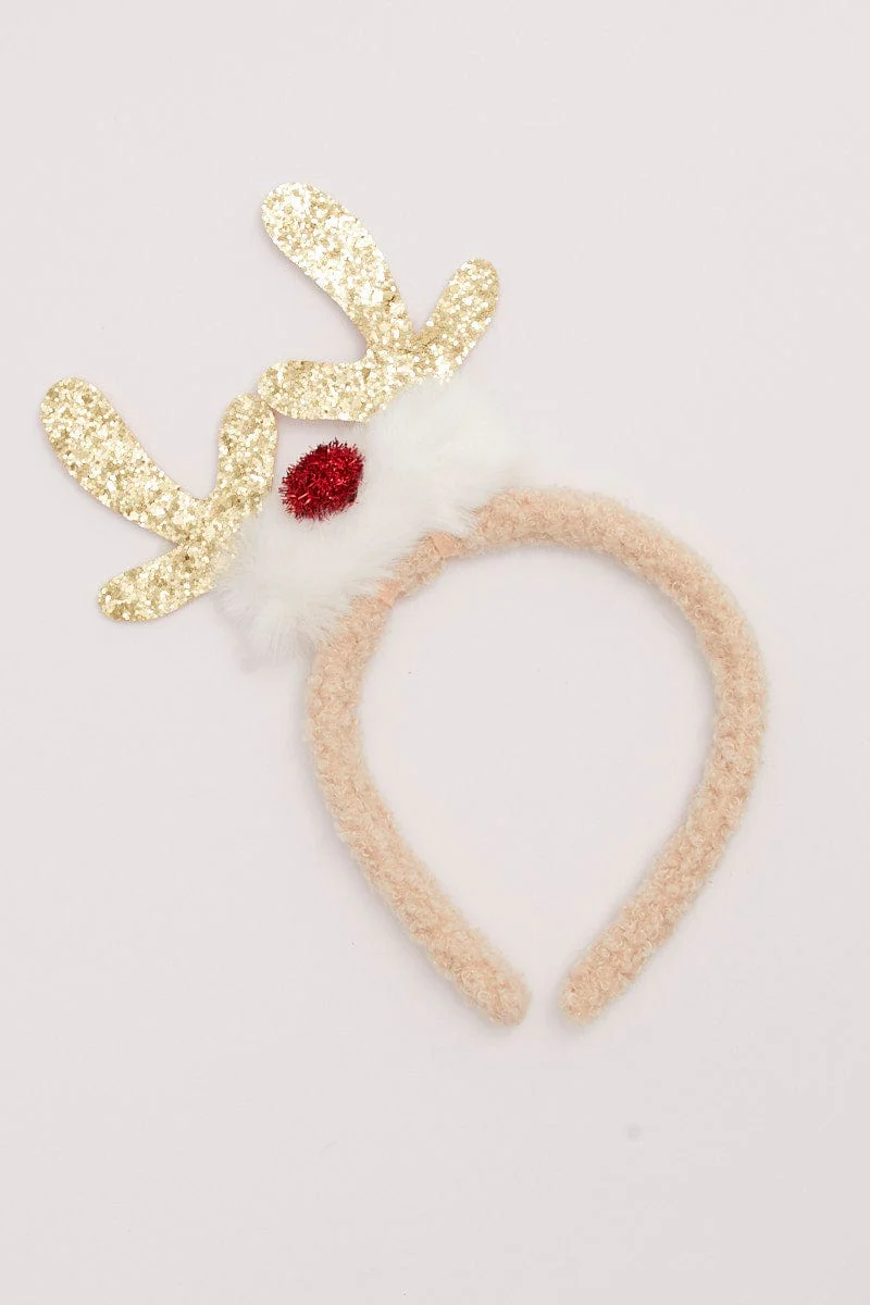 Gold Christmas Headband
