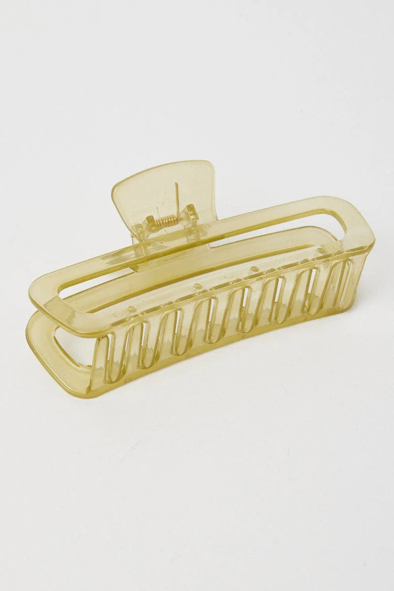 Green Large Hair Claw Clip