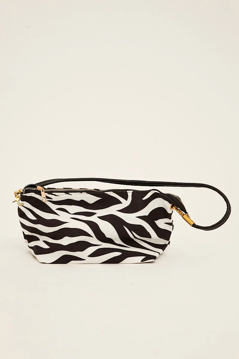 Black Print Shoulder Bag