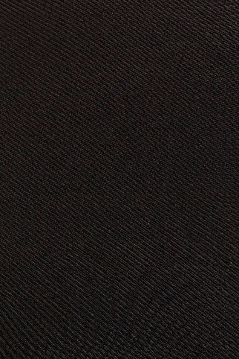 Black Button Detail Work Pants