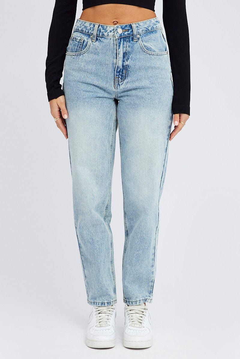 Denim Relaxed Mom Jean High Rise