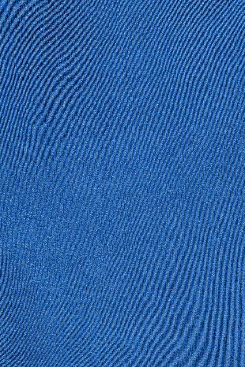 Blue Slip Skirt Midi