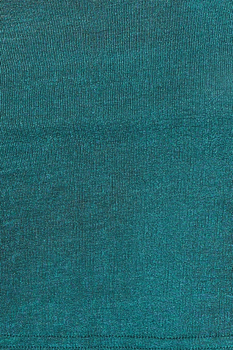 Green Crop Top Short Sleeve