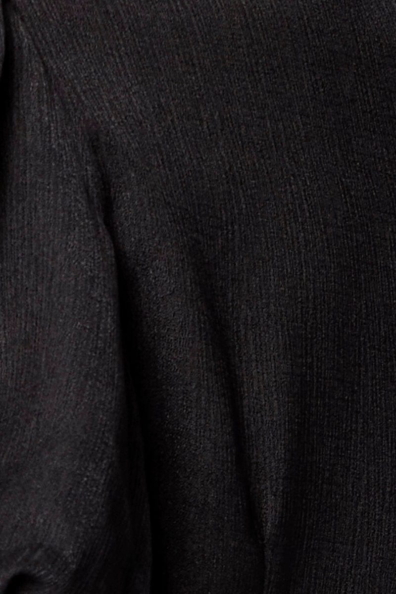 Black Crop Bolero Short Sleeve