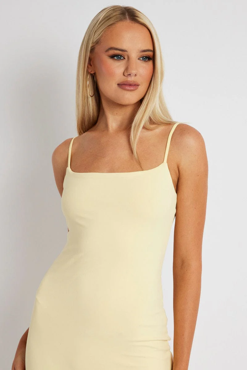 Yellow Supersoft Maxi Dress Sleeveless