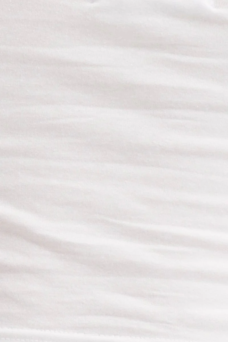 White Singlet Crop Top