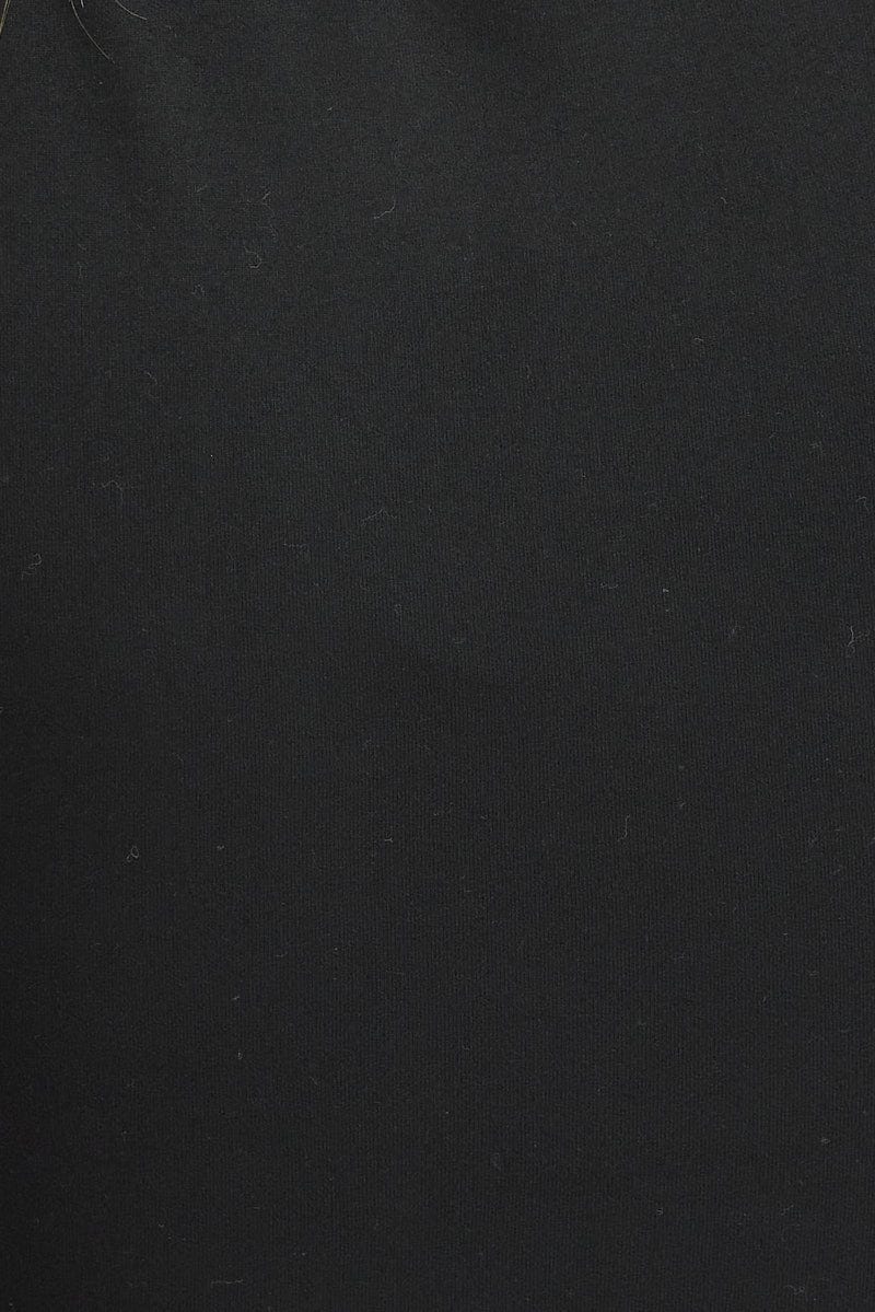 Black Baby T Shirt Short Sleeve Crew Neck