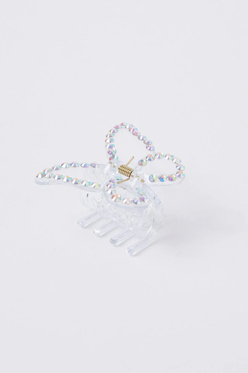 Metallic Butterfly Claw Clip