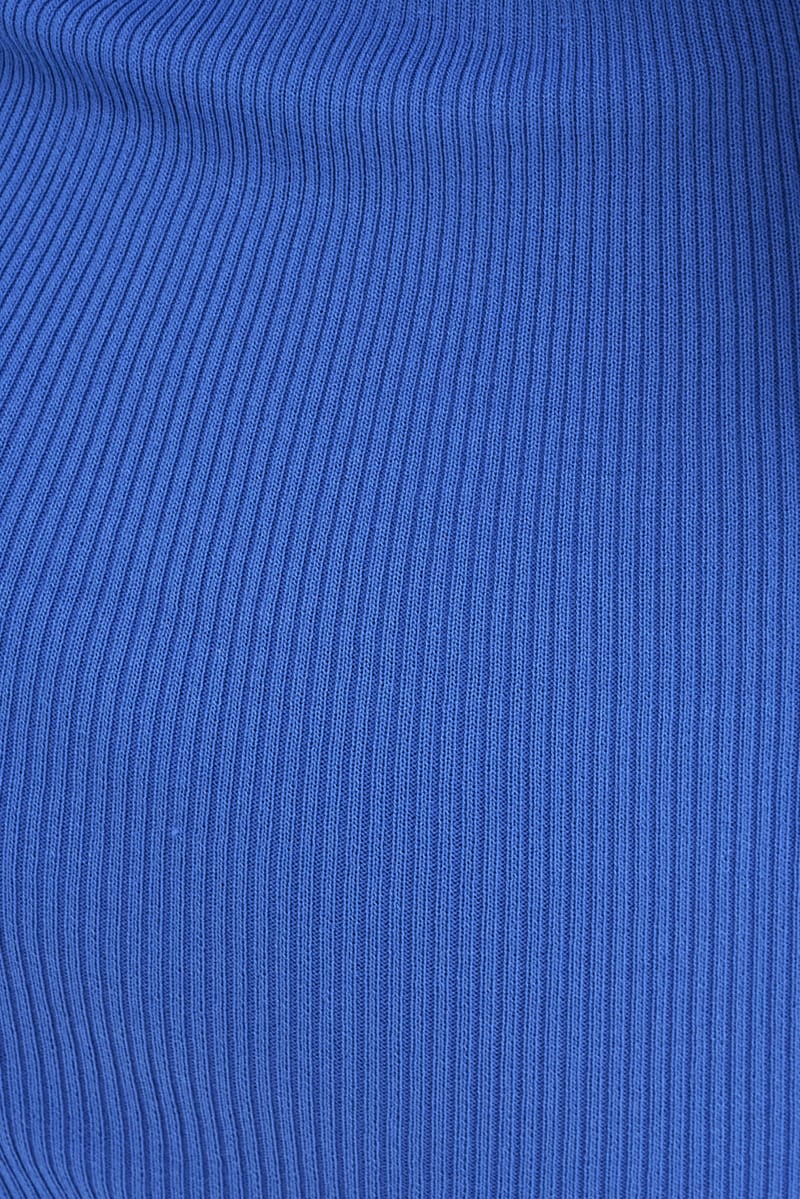 Blue Knit Dress Long Sleeve Shrug Set