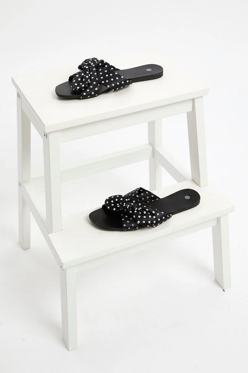 Polka Dot Flat Slides