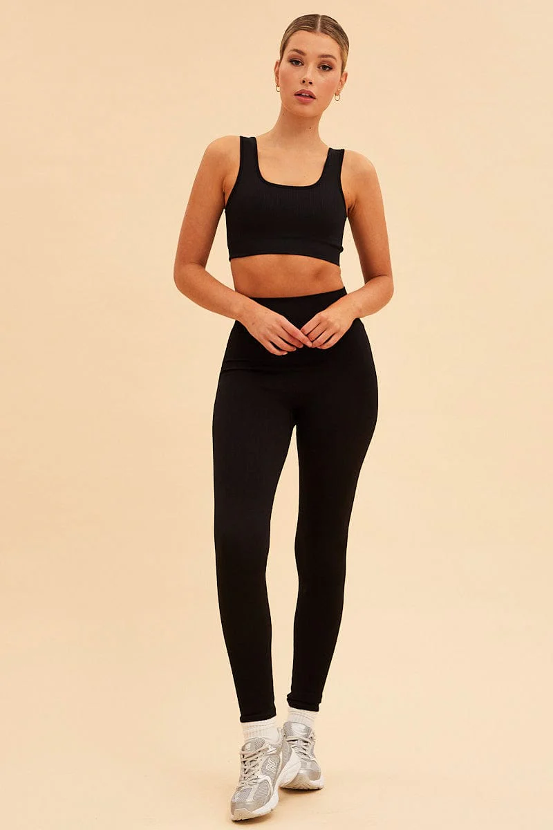 Black Nico Seamless Legging