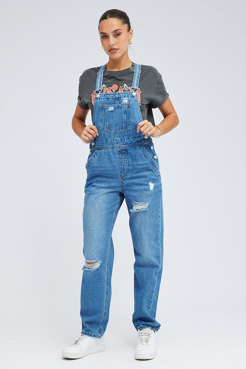 Denim Overall Jeans
