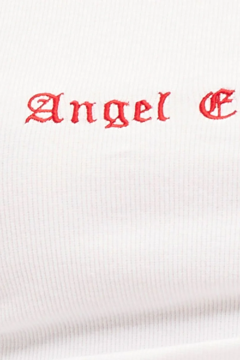 White Drawstring Top