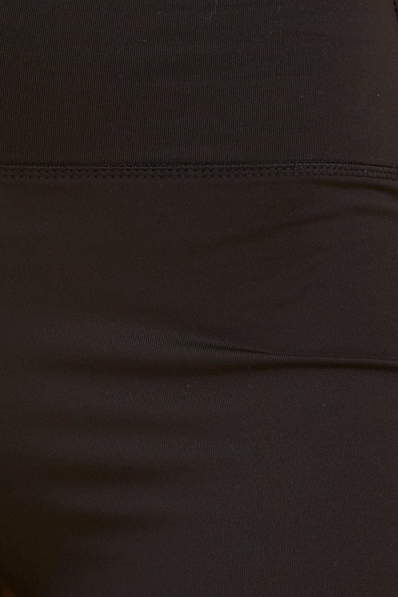 Black Bike Short 3 Length Active