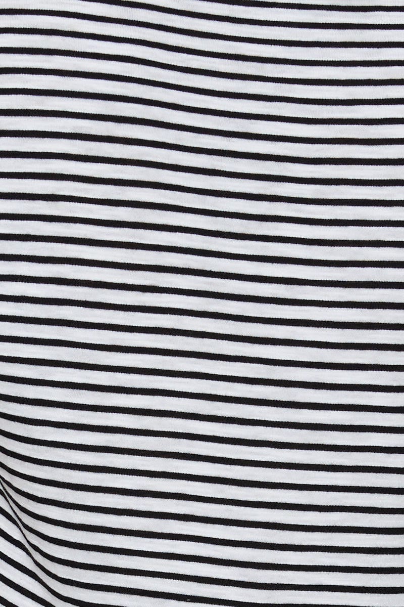 Stripe Mini Dress Short Sleeve