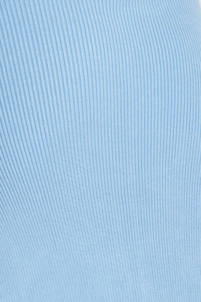 Blue Midi Dress Knit