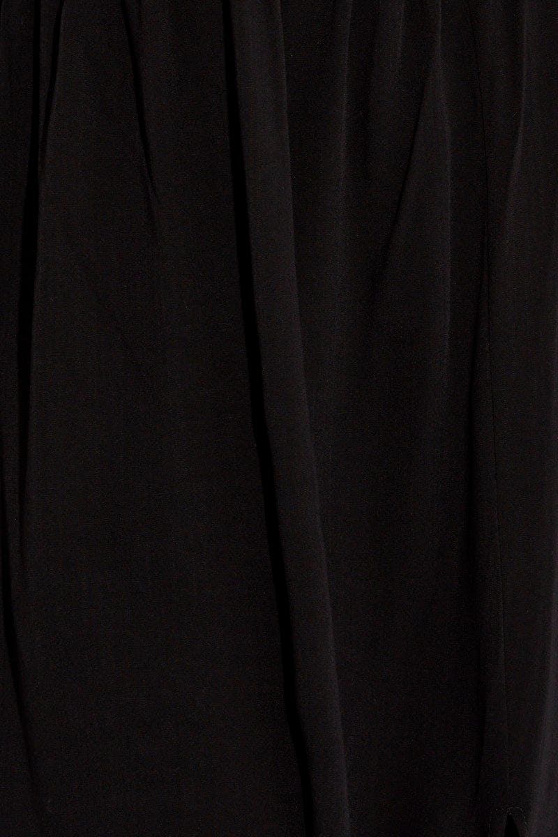 Black Maxi Dress Cutout Front Split