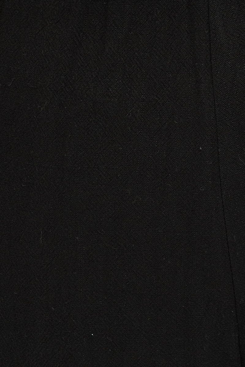 Black Wide Leg Pants High Rise