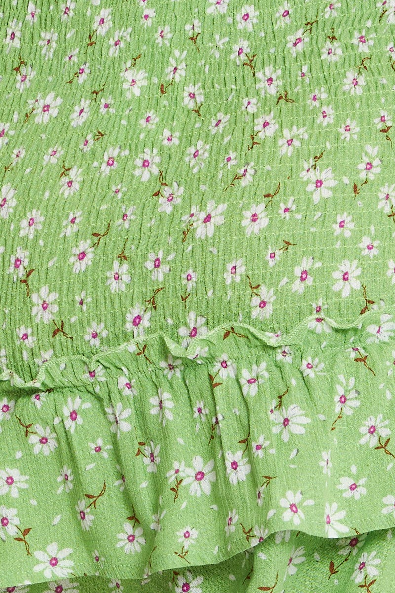 Print Mini Dress Halter Neck