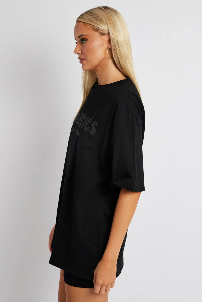 Black Athletics Graphic Tee