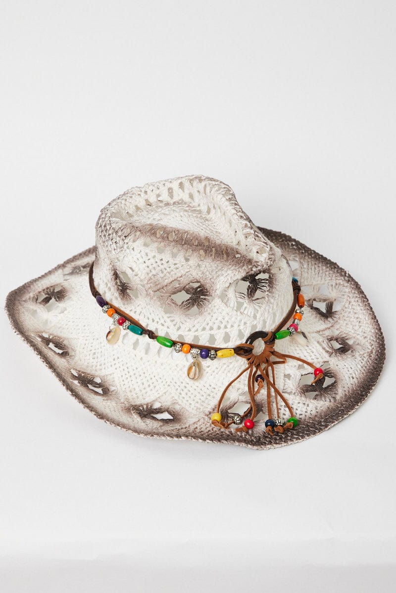 Grey Straw Cowboy Hat