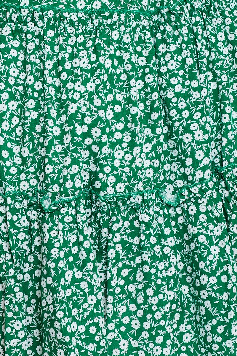 Print Skater Dress Short Sleeve Mini